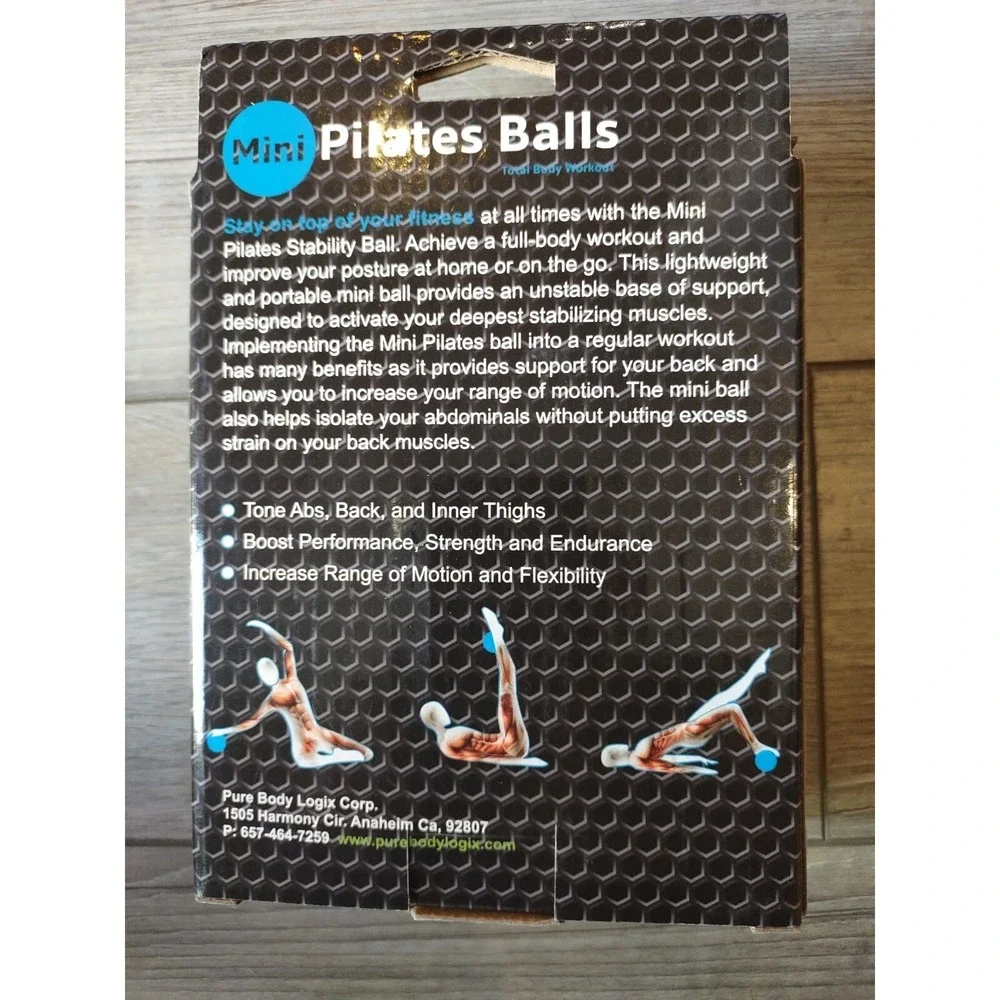 PBLX Mini PILATES Blue Ball NEW‎ 9